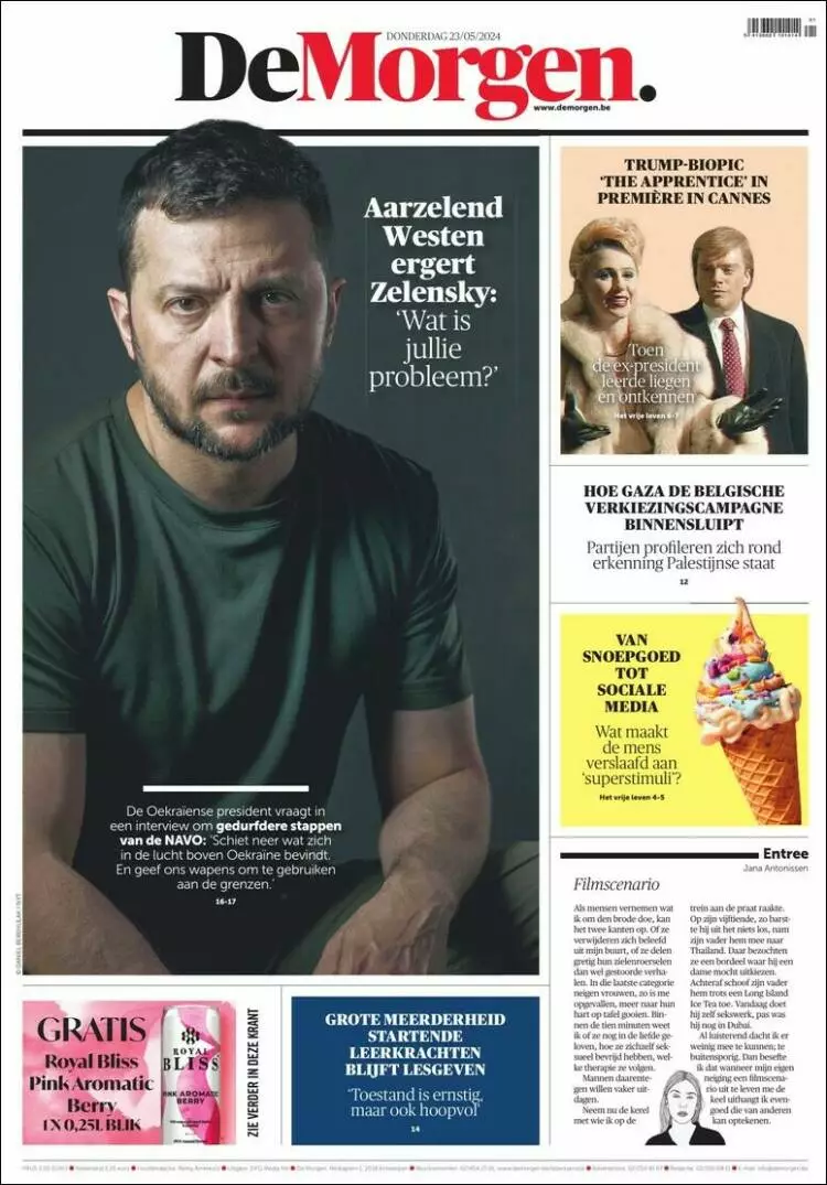 Prima-pagina-de morgen-edizione-di-oggi-23-05-2024